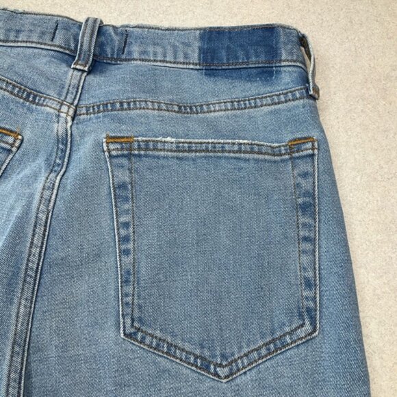 A&F Curve Love 90’s Slim Straight 31 Long Criss‎ Cross Asymmetric Medium Wash - Picture 7 of 9